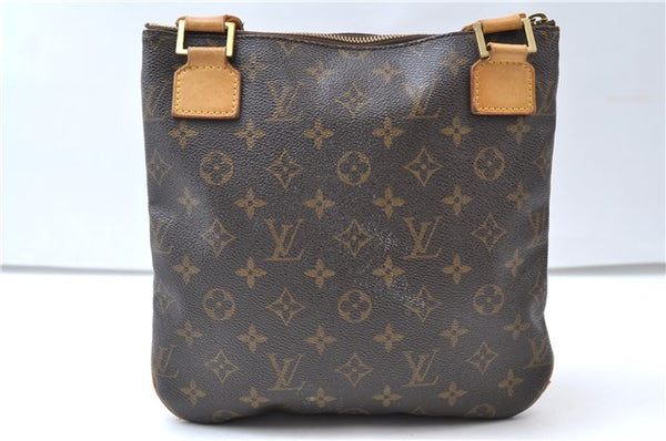 Auth Louis Vuitton Monogram Pochette Bosphore Shoulder Cross Bag M40044 LV 8246E