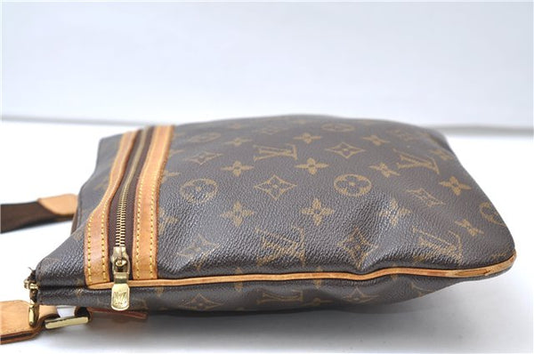 Auth Louis Vuitton Monogram Pochette Bosphore Shoulder Cross Bag M40044 LV 8246E
