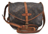 Auth LOUIS VUITTON Monogram Saumur 30 Shoulder Cross Body Bag M42256 LV 8248C