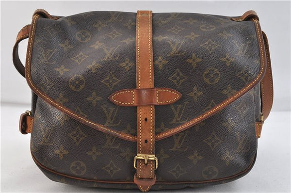 Auth LOUIS VUITTON Monogram Saumur 30 Shoulder Cross Body Bag M42256 LV 8248C