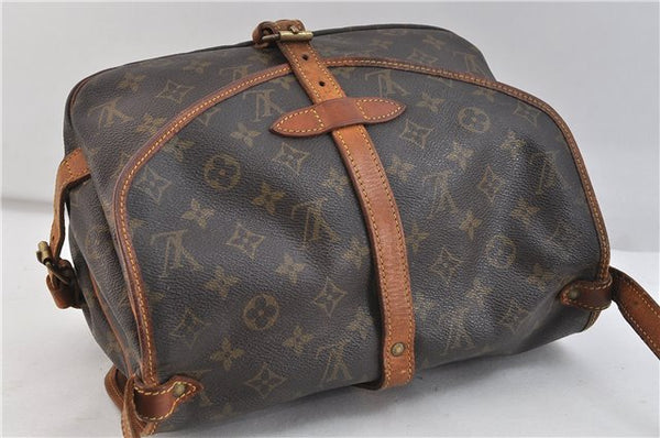 Auth LOUIS VUITTON Monogram Saumur 30 Shoulder Cross Body Bag M42256 LV 8248C