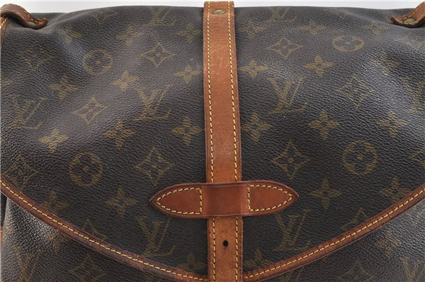 Auth LOUIS VUITTON Monogram Saumur 30 Shoulder Cross Body Bag M42256 LV 8248C