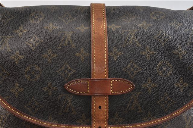 Auth LOUIS VUITTON Monogram Saumur 30 Shoulder Cross Body Bag M42256 LV 8248C