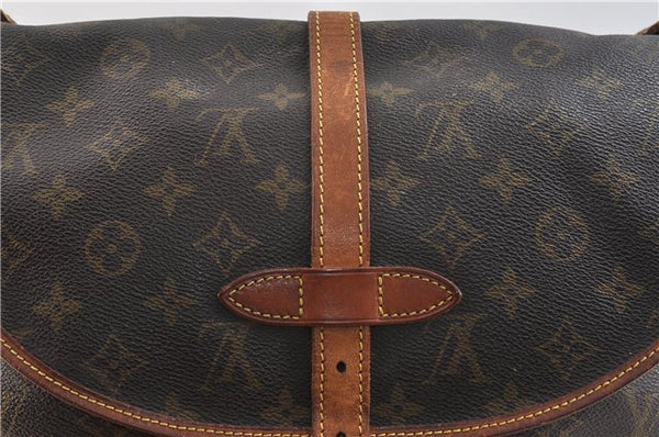 Auth LOUIS VUITTON Monogram Saumur 30 Shoulder Cross Body Bag M42256 LV 8248C