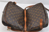 Auth LOUIS VUITTON Monogram Saumur 30 Shoulder Cross Body Bag M42256 LV 8248C