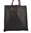 Authentic Louis Vuitton Monogram Sac Plat Hand Bag M51140 LV 8248D