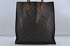 Authentic Louis Vuitton Monogram Sac Plat Hand Bag M51140 LV 8248D