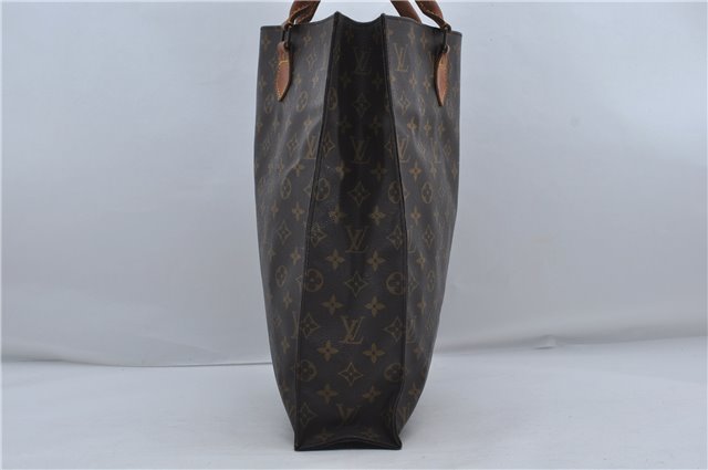Authentic Louis Vuitton Monogram Sac Plat Hand Bag M51140 LV 8248D