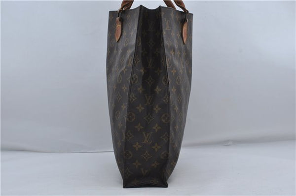 Authentic Louis Vuitton Monogram Sac Plat Hand Bag M51140 LV 8248D