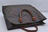 Authentic Louis Vuitton Monogram Sac Plat Hand Bag M51140 LV 8248D