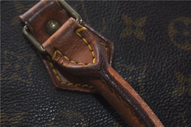 Authentic Louis Vuitton Monogram Sac Plat Hand Bag M51140 LV 8248D