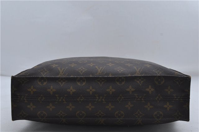 Authentic Louis Vuitton Monogram Sac Plat Hand Bag M51140 LV 8248D