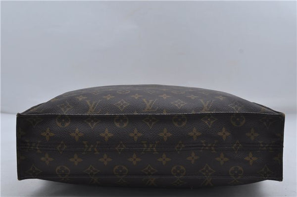 Authentic Louis Vuitton Monogram Sac Plat Hand Bag M51140 LV 8248D