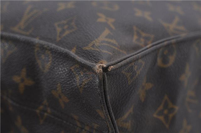 Authentic Louis Vuitton Monogram Sac Plat Hand Bag M51140 LV 8248D