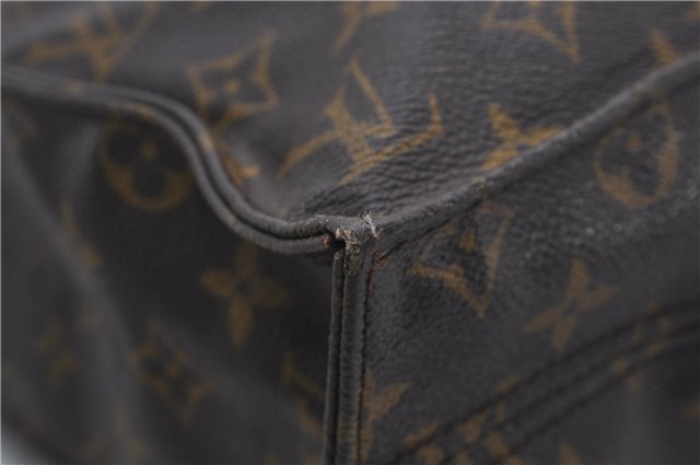 Authentic Louis Vuitton Monogram Sac Plat Hand Bag M51140 LV 8248D