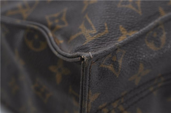 Authentic Louis Vuitton Monogram Sac Plat Hand Bag M51140 LV 8248D