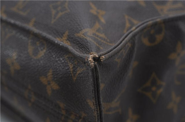 Authentic Louis Vuitton Monogram Sac Plat Hand Bag M51140 LV 8248D
