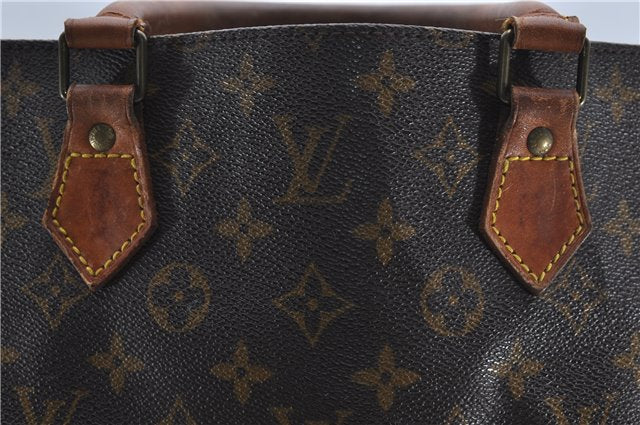 Authentic Louis Vuitton Monogram Sac Plat Hand Bag M51140 LV 8248D