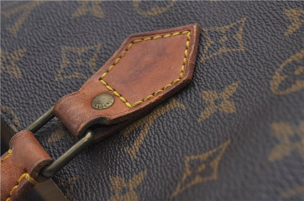 Authentic Louis Vuitton Monogram Sac Plat Hand Bag M51140 LV 8248D