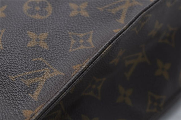 Authentic Louis Vuitton Monogram Sac Plat Hand Bag M51140 LV 8248D