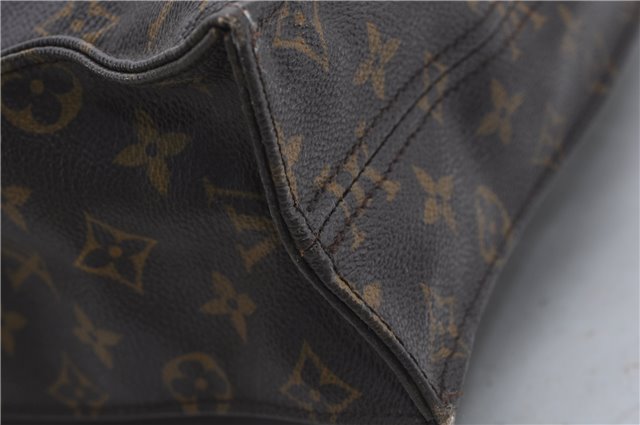 Authentic Louis Vuitton Monogram Sac Plat Hand Bag M51140 LV 8248D