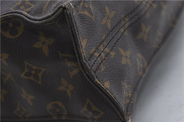 Authentic Louis Vuitton Monogram Sac Plat Hand Bag M51140 LV 8248D