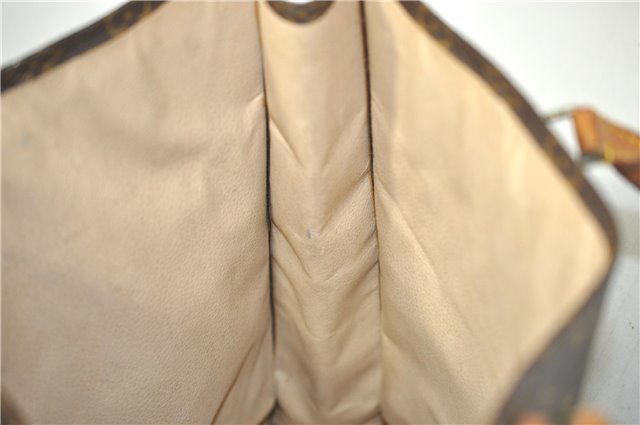 Authentic Louis Vuitton Monogram Sac Plat Hand Bag M51140 LV 8248D