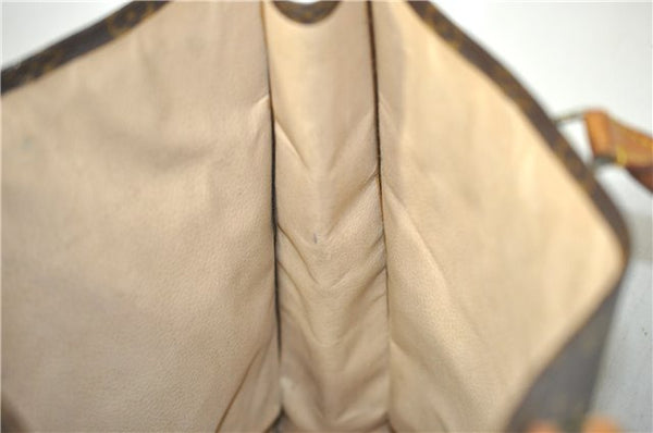 Authentic Louis Vuitton Monogram Sac Plat Hand Bag M51140 LV 8248D