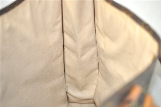 Authentic Louis Vuitton Monogram Sac Plat Hand Bag M51140 LV 8248D