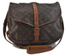 Auth LOUIS VUITTON Monogram Saumur 35 Shoulder Cross Body Bag M42254 LV 8249C