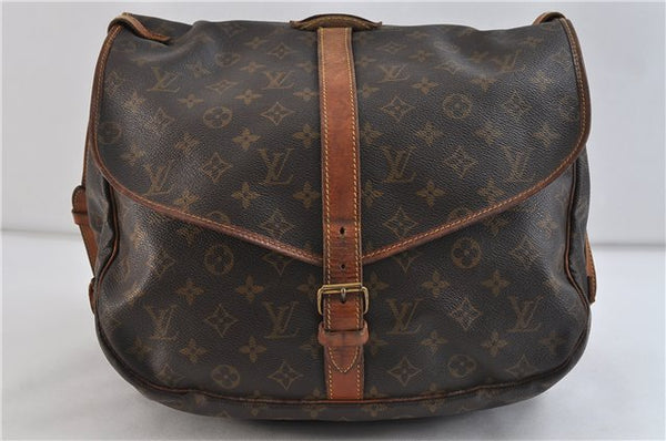 Auth LOUIS VUITTON Monogram Saumur 35 Shoulder Cross Body Bag M42254 LV 8249C