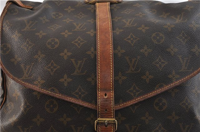 Auth LOUIS VUITTON Monogram Saumur 35 Shoulder Cross Body Bag M42254 LV 8249C