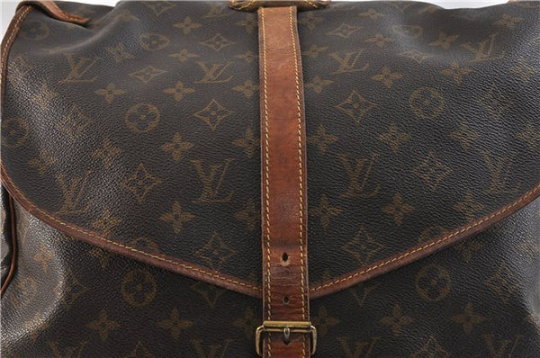 Auth LOUIS VUITTON Monogram Saumur 35 Shoulder Cross Body Bag M42254 LV 8249C