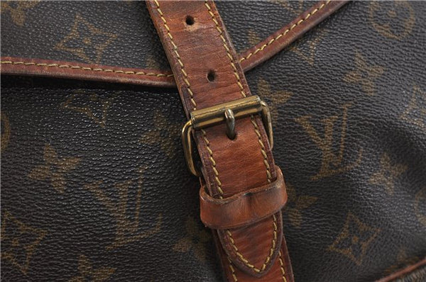 Auth LOUIS VUITTON Monogram Saumur 35 Shoulder Cross Body Bag M42254 LV 8249C