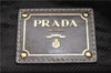 Authentic PRADA Vintage Leather Nappa 2Way Shoulder Hand Tote Bag Gray 8249F