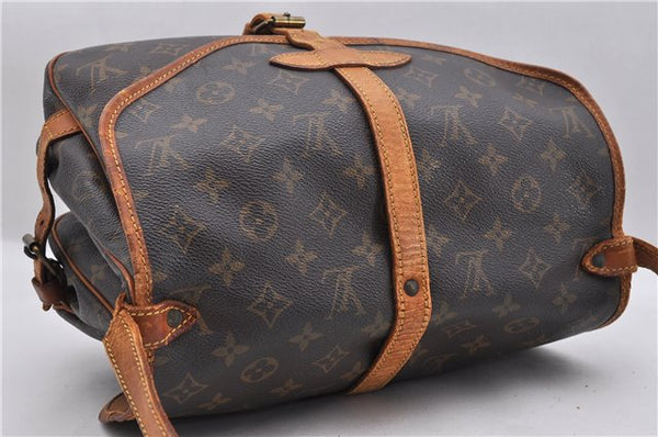 Auth LOUIS VUITTON Monogram Saumur 30 Shoulder Cross Body Bag M42256 LV 8250C