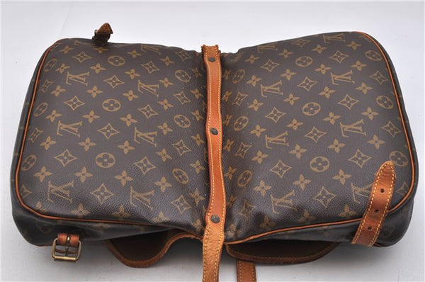 Auth LOUIS VUITTON Monogram Saumur 30 Shoulder Cross Body Bag M42256 LV 8250C