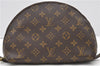 Auth LOUIS VUITTON Monogram Trousse Demi Ronde 23 Cosmetic Pouch M47520 LV 8256C