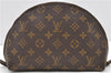 Auth LOUIS VUITTON Monogram Trousse Demi Ronde 23 Cosmetic Pouch M47520 LV 8256C