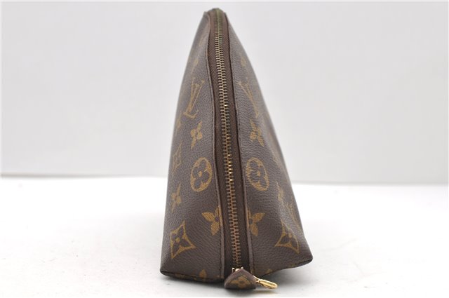Auth LOUIS VUITTON Monogram Trousse Demi Ronde 23 Cosmetic Pouch M47520 LV 8256C