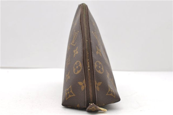 Auth LOUIS VUITTON Monogram Trousse Demi Ronde 23 Cosmetic Pouch M47520 LV 8256C