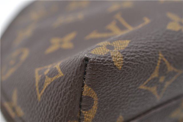 Auth LOUIS VUITTON Monogram Trousse Demi Ronde 23 Cosmetic Pouch M47520 LV 8256C