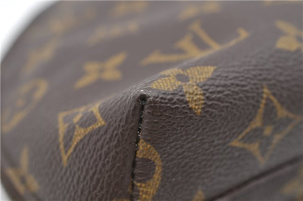 Auth LOUIS VUITTON Monogram Trousse Demi Ronde 23 Cosmetic Pouch M47520 LV 8256C