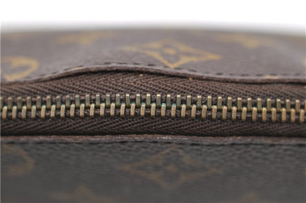 Auth LOUIS VUITTON Monogram Trousse Demi Ronde 23 Cosmetic Pouch M47520 LV 8256C