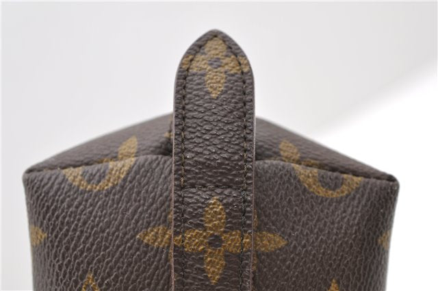 Auth LOUIS VUITTON Monogram Trousse Demi Ronde 23 Cosmetic Pouch M47520 LV 8256C