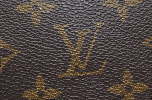 Auth LOUIS VUITTON Monogram Trousse Demi Ronde 23 Cosmetic Pouch M47520 LV 8256C