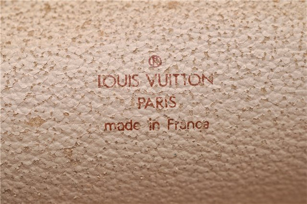 Auth LOUIS VUITTON Monogram Trousse Demi Ronde 23 Cosmetic Pouch M47520 LV 8256C