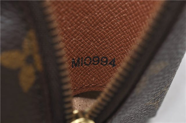 Auth LOUIS VUITTON Monogram Trousse Demi Ronde 23 Cosmetic Pouch M47520 LV 8256C