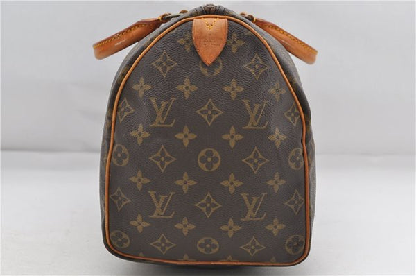 Authentic Louis Vuitton Monogram Speedy 35 Hand Boston Bag M41524 LV 8258D