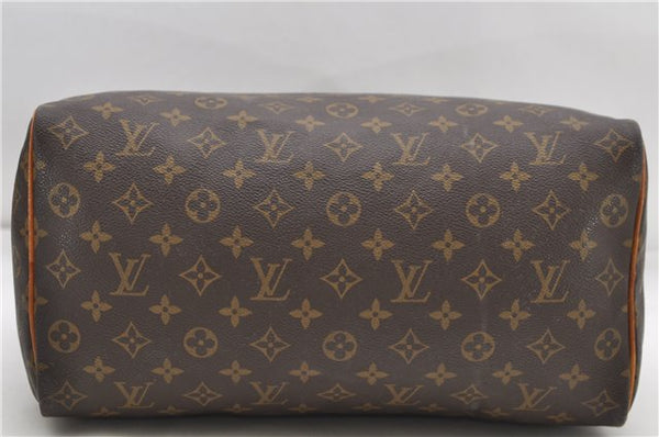 Authentic Louis Vuitton Monogram Speedy 35 Hand Boston Bag M41524 LV 8258D